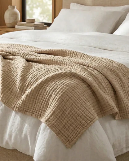 Couverture en mousseline - 100% coton mousseline (1 achetée, 1 offerte)