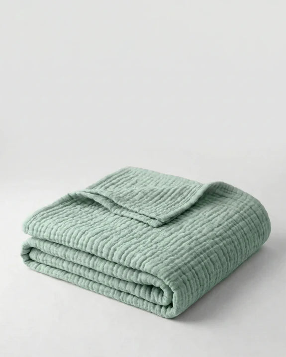 Couverture en mousseline - 100% coton mousseline (1 achetée, 1 offerte)