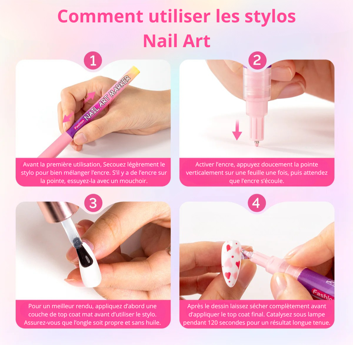 Stylos Nail Art ZELI™ – Créez des ongles uniques en quelques minutes