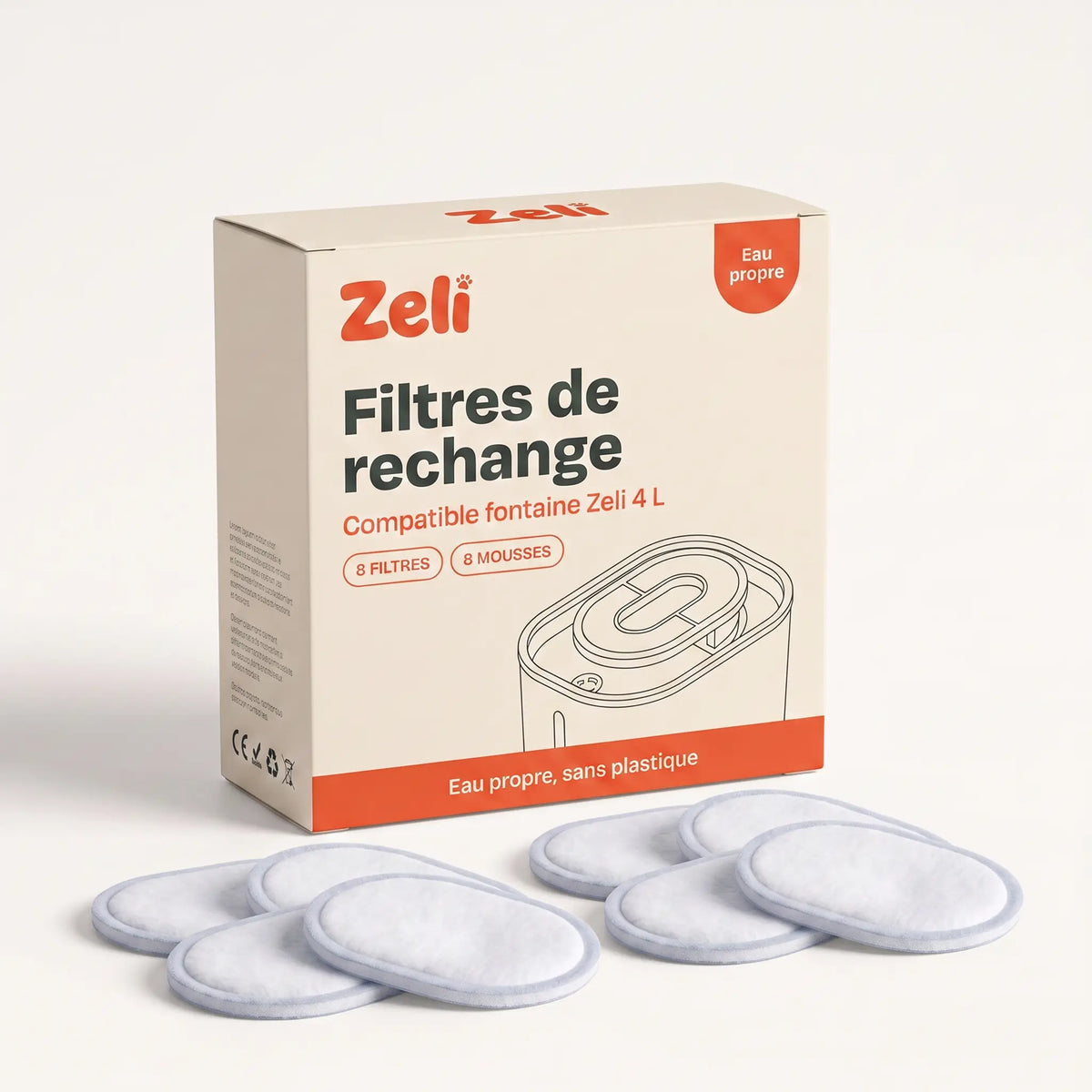Ensemble de filtres - Fontaine Zeli 2.0